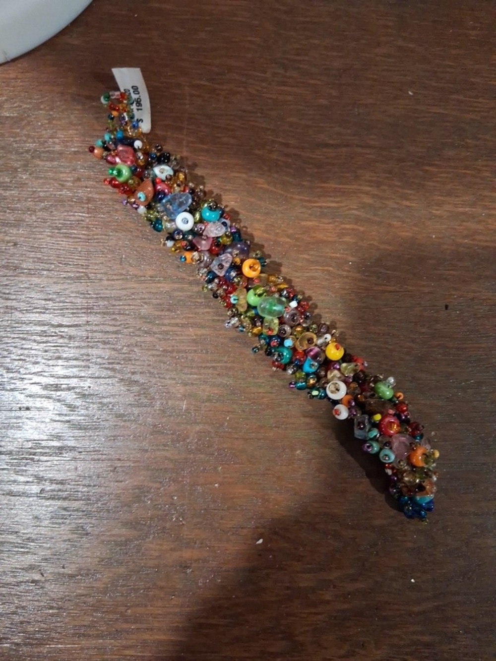 Multicolor Beaded Statement Bracelet Bohemian Glass?